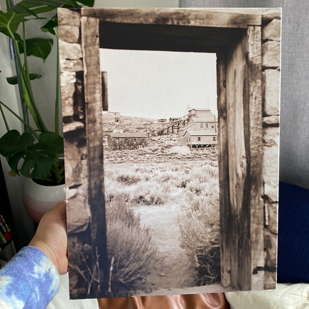 Sepia Farm Canvas Print 12 x 16 in